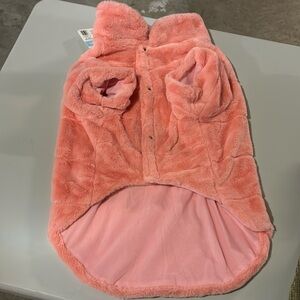 Frisco pink fur coat for dog